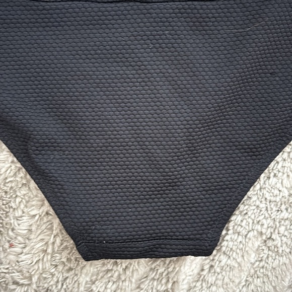 Aerie American Eagle Black Women's Textured Swim Bottoms - Picture 5 of 6